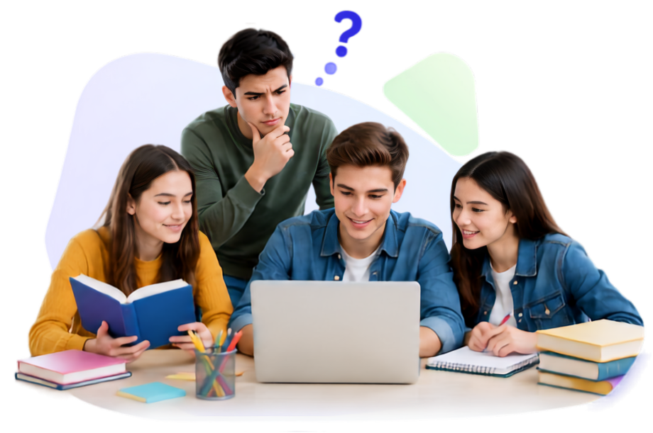 Students collaborating
